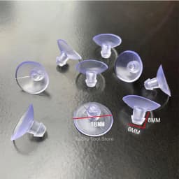 PVC Round Glass Table Top Soft Anti Slip Pads Non Adhesive Bumpers Pad Plastic Suction Pad For Table Glass Top