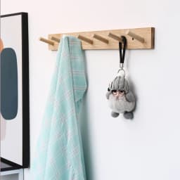 Wall Mounted Hanger Room Hooks Key Hallway Storage Holders Practical Decoration Nordic Bamboo Door Clothes Hats Robe Back Rack