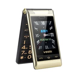 Yeemi G10-C 2G Dual SIM Dual Screen Flip Feature Russian Keyboard 5900mAh Phone Loud Sound for Elder 2.8” FM Mp3/Mp4 BT