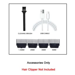 Professional T9 Hair Clipper Cordless USB Beard Trimmer Kit - Haircut Grooming Machine for Stylists Hair Cutting Tool