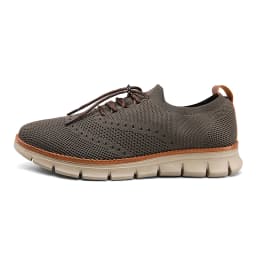 Plus Size 51 52 53 54 Men's Knit Wingtip Oxford Shoes Lightweight Breathable Slip‑on Business Casual Walking Sneakers for Men