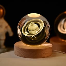 GGbingo LED Night Light Milky Way Galaxy Solar System Crystal Ball Night Lamp Bedroom Ambient Light Creative Gift Night Light