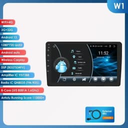 Hizpo CarPlay Android 14 Auto Radio for For Audi A4 B6 B7 S4 RS4 1999-2008 Seat Exeo 4G Car Multimedia GPS 2din Autoradio System