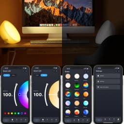 Tuya Wifi LED Smart Night Lights Dimmable Table Lamp RGB Table Bedside Bowl Lamp Voice APP Control Google Home Alexa Smartlife