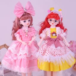 1/6 Bjd Doll Starry Blue Eyes 30CM 23 Movable Jointed Dolls Fashion Dress DIY Toy Dolls with Shoes for Children Birthday Gifts