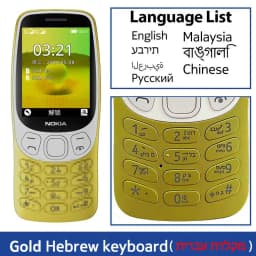 Nokia 3210 4G Feature Phone Bluetooth 5.0 FM Radio Dual SIM 2.4" Type-C Port 1450mAh Bettery Push-button Mobile Phone New