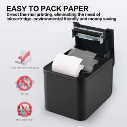 Receipt Printer 80mm Hand Printer 80T USB/USB+Lan Port Printer With Auto Cutter POS Printer Kitchen Printer