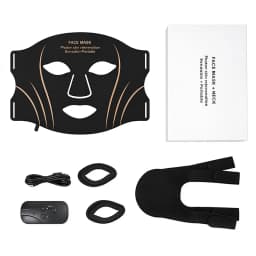 7 Color LED Face Mask with Neck Wireless Portable Red Light Therapy for Anti-Aging, Wrinkles, Skin Rejuvenation, Home Use