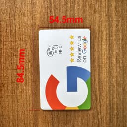 NFC 215 Programmable Google Review Acrylic Stickers Card NFC Station Table 13.56Mhz Waterproof NFC Stand Google Review Card