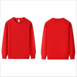 Customized Print Men Women Round-Neck Sweatshirt Loose Solid Color Classic Pullover Spring Autumn Fashion Personality Streetwear