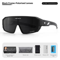 WEST BIKING Polarized Cycling Glasses Fit Over Myopic Sunglasses HD Large Frame Fishing Driving Goggles MTB Road Bike Eyewear
