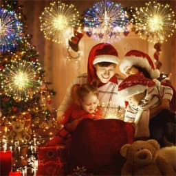 New Year 200LEDs Fairy Firework String Lights Outdoor Starburst Christmas Garden Lights for Party Wedding Garland Decor