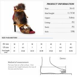 GMQM Women's High Heel Short Boots Open-Toe Zip Lace-Up Plush Strap Sandals Trendy Fashion Show Footwear Lady Cowboy Brown Pumps