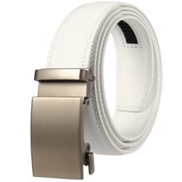 CETIRI 130cm 140cm 150cm 160cm Plus Size Long Belt White Men Belt Alloy Automatic Buckle Real Leather Belts Luxury Brand