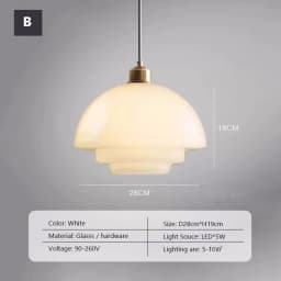 Vintage Glass Pendant Light White For Living Room Dining Room Restaurant Coffee Shop Bar Study Room Indoor Decorative Chandelier