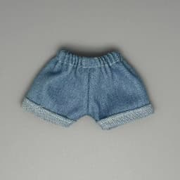 Only clothes, no dolls for 17cm labubu denim shorts 15cm figurine Labubu universal summer shorts Versatile and changeable pants