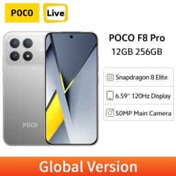 POCO F8 Pro 5G Mobile Phone Snapdragon 8 Elite 6210mAh Battery 6.59" 120Hz AMOLED Display 50MP Camera