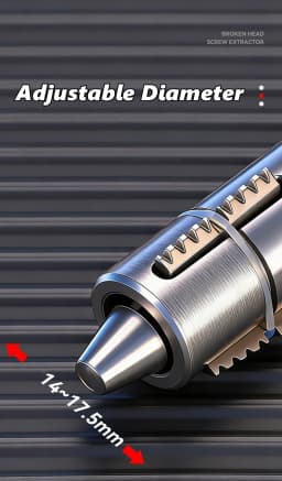 Broken Pipe Extractor Tool Adjustable Damaged Thread Extractor With Hex Wrench For Faucet Valve Tool Accessories