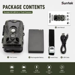 Trail Hunting Camera With 5000Mah Lithium Battery 20MP 1080P IP65 Waterproof Photo Traps 0.3s Wild Surveillance
