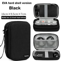 BOONA Portable External 2.5" HDD Bag External USB Hard Drive Disk Storage Bag Carry Usb Cable Case Cover Pocket Hard Drive Bags