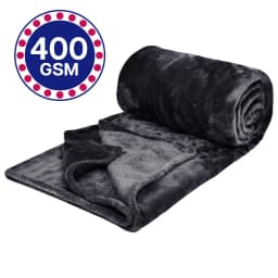 Fleece Blanket Solid Throw Blankets for Couch & Bed, Plush Cozy Fuzzy Blanket Super Soft & Warm Blankets for Fall and Winter