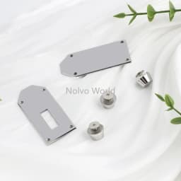 1/3/5Sets Big size High-Grade Solid stainless steel Lock Set For Classic Luxury Bags Padlock with Keys Replacement Accessories