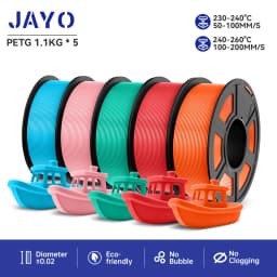 JAYO PETG 3D Printer Filament PETG Jayo Filament No Bubbles No Drawing Smooth Multiple Colors 3D Printer Accessories 1.1kg/Roll