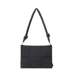 Puffy Quilted Laptop Shoulder Bag 13-14 15-16 Inch for MacBook Air Pro Padded Computer Sleeve Lightweight Carrying Case