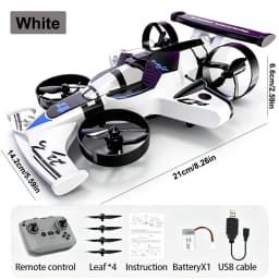2026 2in1 Amphibious RC Car And RC Plane 2.4G Left and Right Throttle Drift Racing Fixed-wing Aircraft Drone Toys For Children