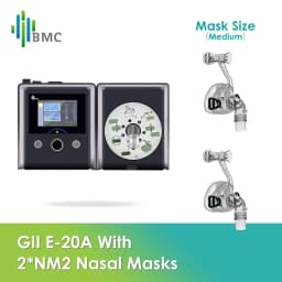 BMC G2S A20 Auto CPAP Machine for Sleep Apnea, Portable Anti Snoring Ventilator with Humidifier & 2 Masks, Medical Grade COPD Th