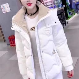 2025 New Women Jacket Winter Parka Down Cotton JacketsLoose Thick Warm Hooded Parkas Casual Long Coat Waterproof Outwear