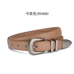 Internet Popular Cowhide Belt Women's Fashionable Versatile Decorative Dress Jeans Leather Belt
