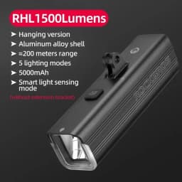 ROCKBROS Bicycle Front Light Headlight 3000LM 10000mAh MTB Bike Light Hanging Version Waterproof Cycling Bicycle Lamp Flashlight