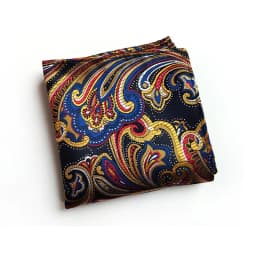 Classic Paisley Floral Anchor Handkerchief Silk Satin Mens Hanky Fashion Classic Wedding Party Pocket Square Hanky