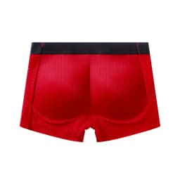 Men Trunks Built-in Fake Butt Hip Lifter Enhancer Shorts Boxer Briefs Padded Underwear Shapewear Underpants Nylon Breathable