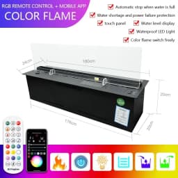 3D Atomized Fireplace Decoration With Colorful Flame ECO Decorative Fire Mist Intelligent Indoor Electric Water Vapor Fireplace