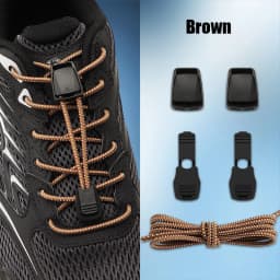 Elastic No Tie Shoelaces with Lock Buckle Stretch Quick Lace System for Sneakers Running Sports Shoes Adults Kids