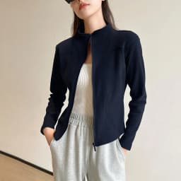 Women's Slim Fit Fleece Lined Short Sweatshirt Jacket Autumn Winter Thick Warm Zipper Jackets Woman Solid Stand Collar Yoga Wear