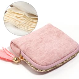 1pc Velvet 6 Layers Jewelry Storage Bag With Tassel Zipper Jewelry Pouch For Bracelet Bangle Ring Necklace Jewelry Organizer