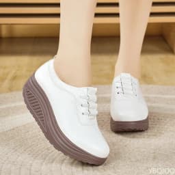 2025 Spring and Autumn New Shoe with One Foot Set, Mom's Shoes Soft and Comfortable Middle Aged and Comfortable Single Shoes