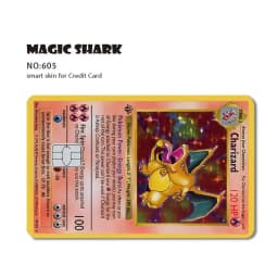 2026 New Charizard Blastoise Bulbasaur Eevee Metwo Sticker Film Skin Cover for Credit Debit Card