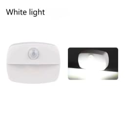 1-5pcs Stick-On Motion Sensor Night Light Battery Powered LED Lamp For Bedroom Bathroom Kitchen Hallway Stairs Closet Compact