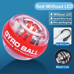 Power Wrist Hand Ball Trainer Ball Wrist Strengthener Gyro Self-Starting Forearm Trainer Gyro Ball for Strengthening Muscles