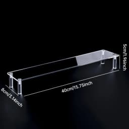 1-5 Tier Acrylic Display Stand Perfume Doll Clay Figurine Blind Box Storage Rack Transparent Ladder Makeup Organization W-2