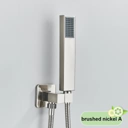 Brushed Gold Handshower Head ABS Plastic Handheld Shower Head 150cm Stainless Steel Shower Hose Wall Mounted Faucet Accessory