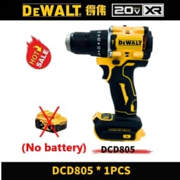 DEWALT DCD805 Brushless Compact Electric Screwdriver Hand Drill Impact Drill 20V Rechargeable Lithium Battery Charger