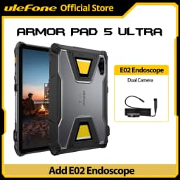 Ulefone Armor Pad 5 Ultra 5G Rugged Tablet Portable Projector 200LM 24200 mAh 120W Up to 12GB +512GB Android 15 11" FHD 64MP