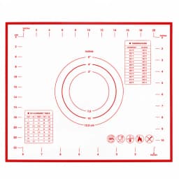 Lager Silicone Baking Mat Extra Thick Non Stick Baking Mat with Measurement Kitchen Fondant Dough Rolling Mat Oven Liner