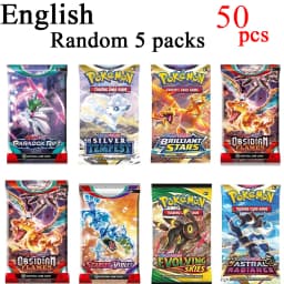 NEW 360PCS Card White Flare Black Bolt Prismatic SPARKS Scarlet Violet 151 English Booster Battle Transaction Gift