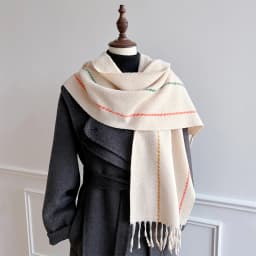 New Embossed Cashmere Women's Winter Scarf Warm Chunky Shawl Luxury Designer Tassels Pashmina Bufanda Lady Wrap Man Scarves